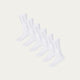 Pack de 6 Calcetines Deportivos Blancos Chalk White