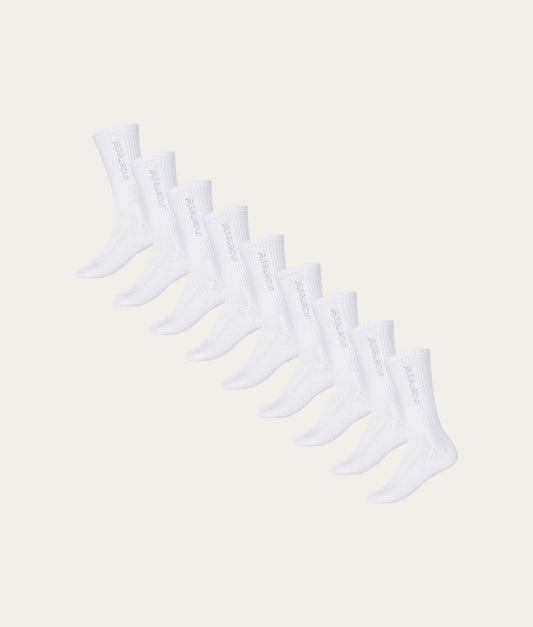 Weiße Sportsocken Chalk White (9er-pack)