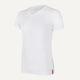 Weißes Slim Fit T-Shirt V-Ausschnitt Chalk White