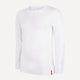 Weißer Slim Fit Longsleeve Rundhalsausschnitt Chalk White