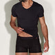 T-shirt Slim Fit Col V Noir Volcano Ash