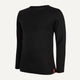 Schwarzes Slim Fit Longsleeve Rundhalsausschnitt Volcano Ash