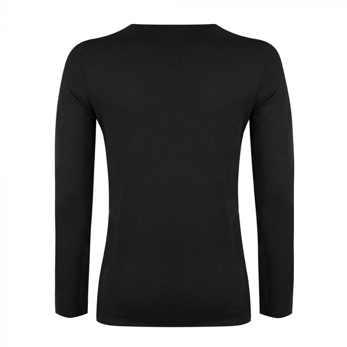 Undiemeister Zwarte Slim Fit Longsleeve Ronde Hals Volcano Ash - Undiemeister®