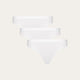 Weißer Bikinislip Chalk White (3er-Pack)