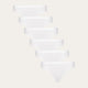 Weißer Bikinislip Chalk White (3er-pack)