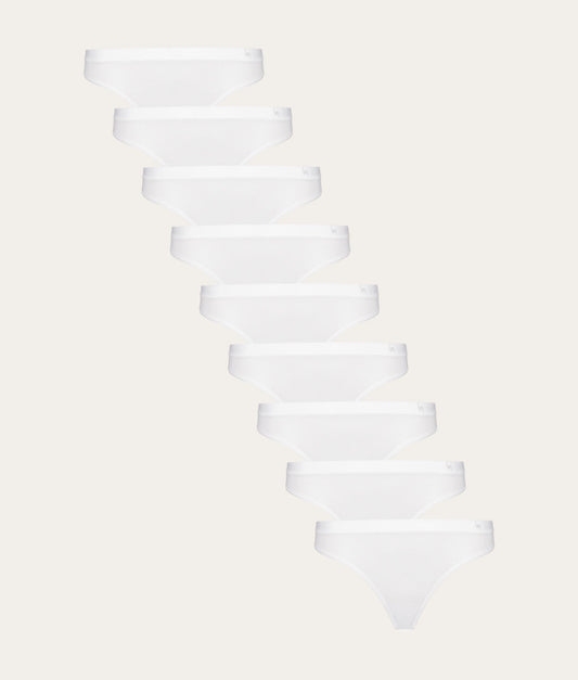 Undiemeister Dames - Witte Bikinislip 9-pack