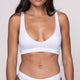 Weißer Bralette Chalk White