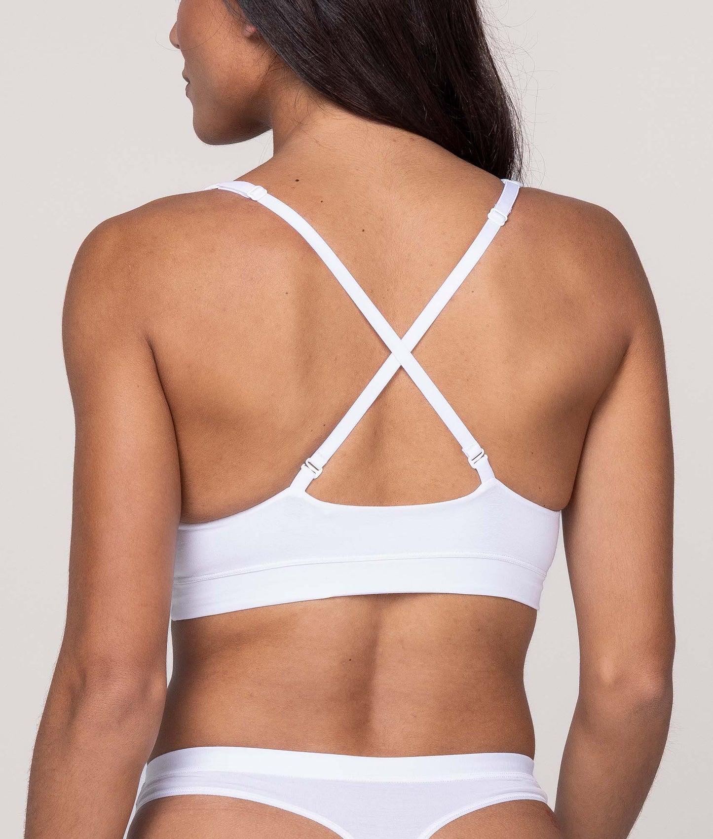 Witte Bralette Chalk White (3 - pack) - Undiemeister