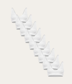 Undiemeister Dames - Witte Bralette 9-pack