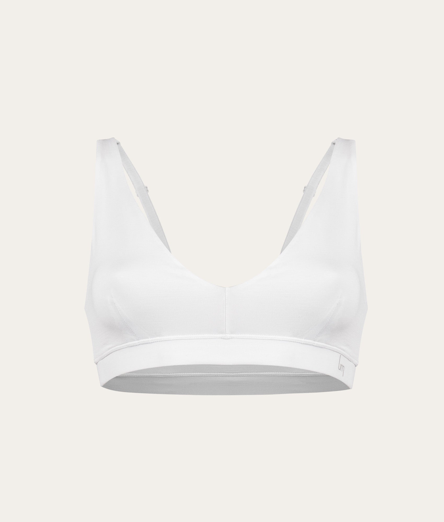Witte Bralettes Chalk White (9 - pack) - Undiemeister