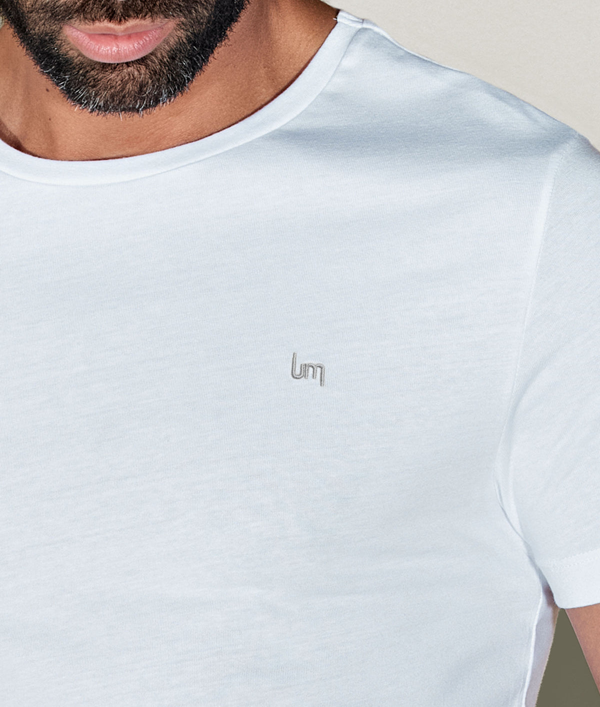 Witte Casual T-shirt Ronde Hals Chalk White - Undiemeister