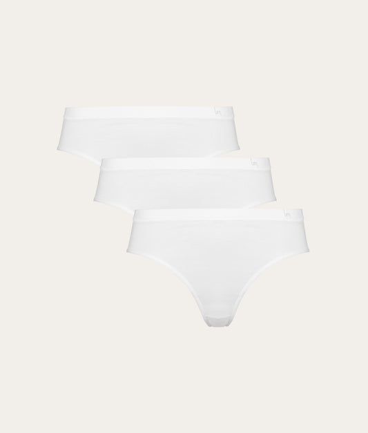 Witte Dames Slip Chalk White (3 - pack) - Undiemeister