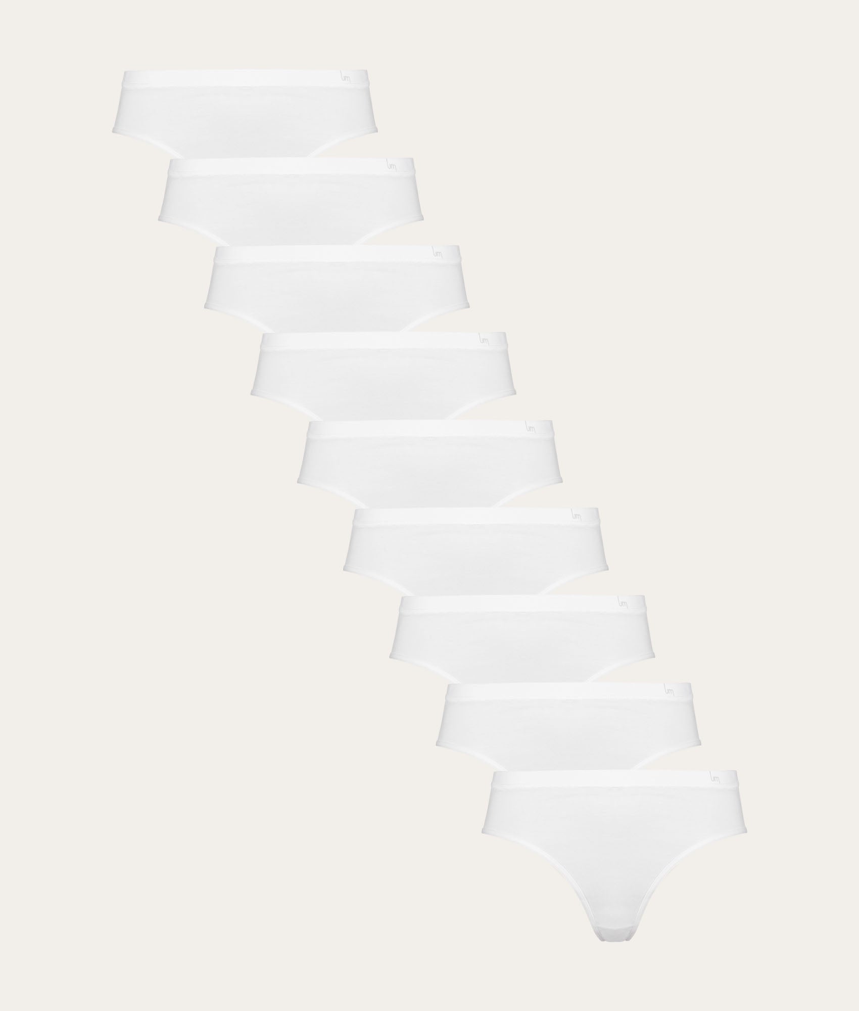 Undiemeister Dames - Witte Slip 9-pack