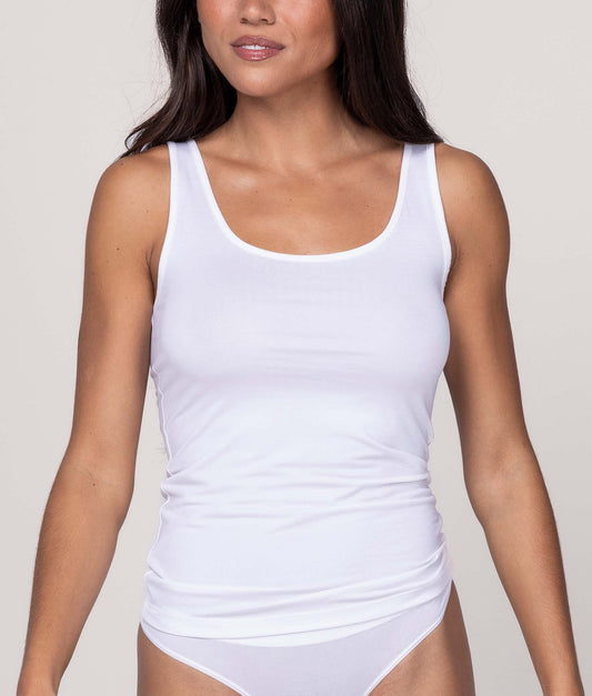 Witte Dames Tanktop Chalk White (3 - pack) - Undiemeister