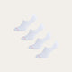 Weiße Footies Chalk White 4er-Pack