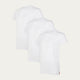 Witte Slim Fit T-shirt Ronde Hals Chalk White (3-pack)