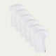 Weißes Slim Fit T-Shirt V-Ausschnitt Chalk White 6er-Pack