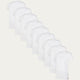 Confezione da 9 Magliette Bianche Slim Fit Con Scollo Rotondo Chalk White