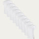 9-pak Hvid Slim Fit T-shirt med V-hals Chalk White