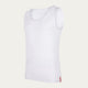 Weißer Slim Fit Tanktop Chalk White