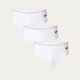 Weißer Slip Chalk White 3er-Pack