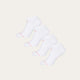 Weiße Sneaker-Socken Chalk White 4er-Pack