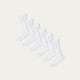 White Sports Socks Chalk White 6-pack