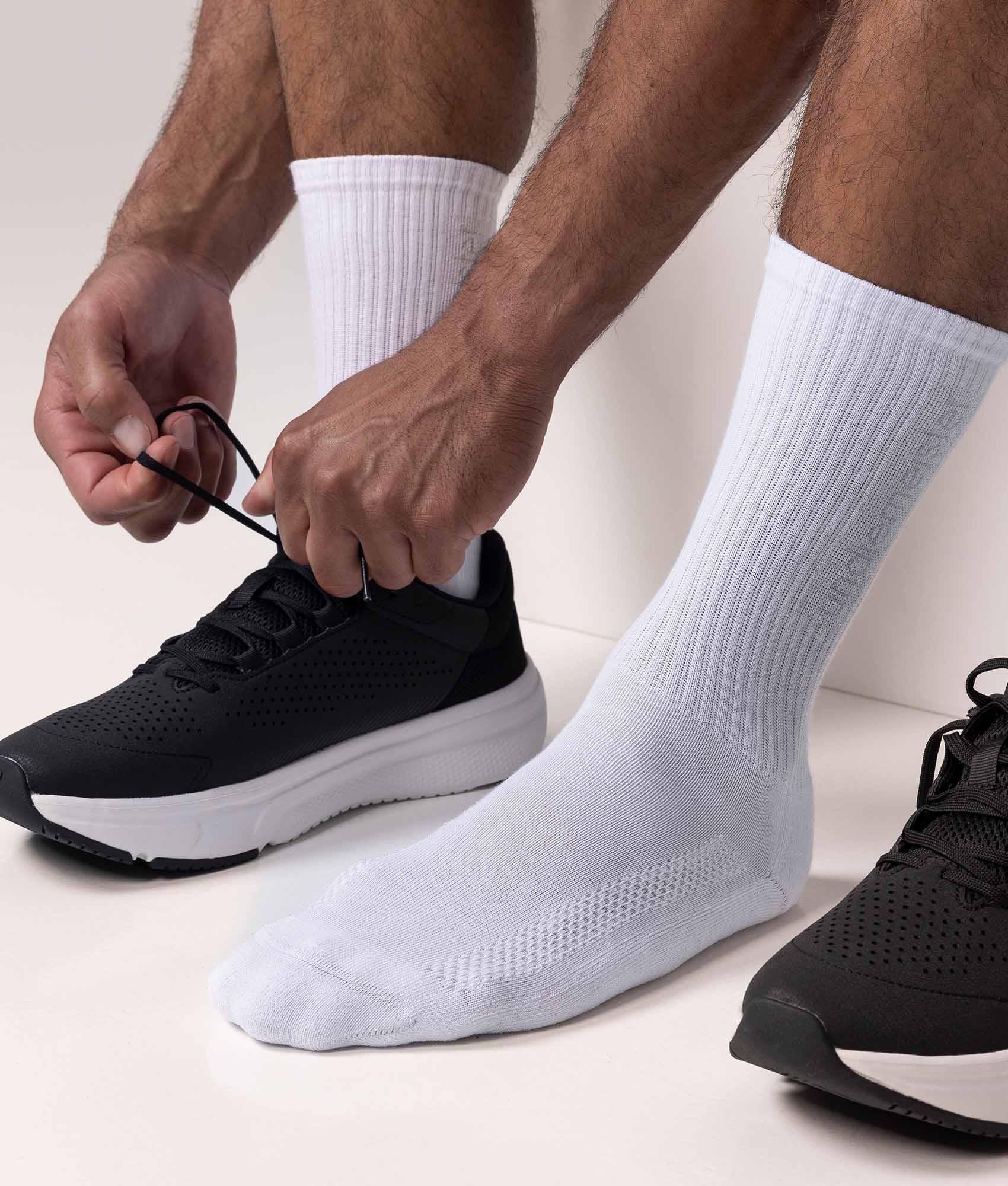 Witte Sportsokken Chalk White (9 - pack) - Undiemeister