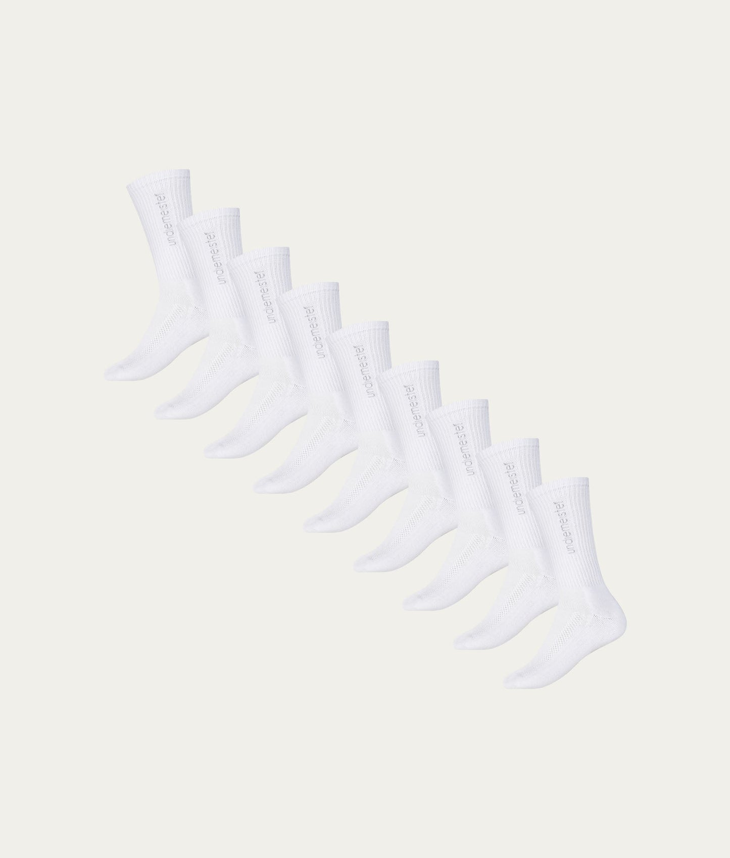 Witte Sportsokken Chalk White (9 - pack) - Undiemeister