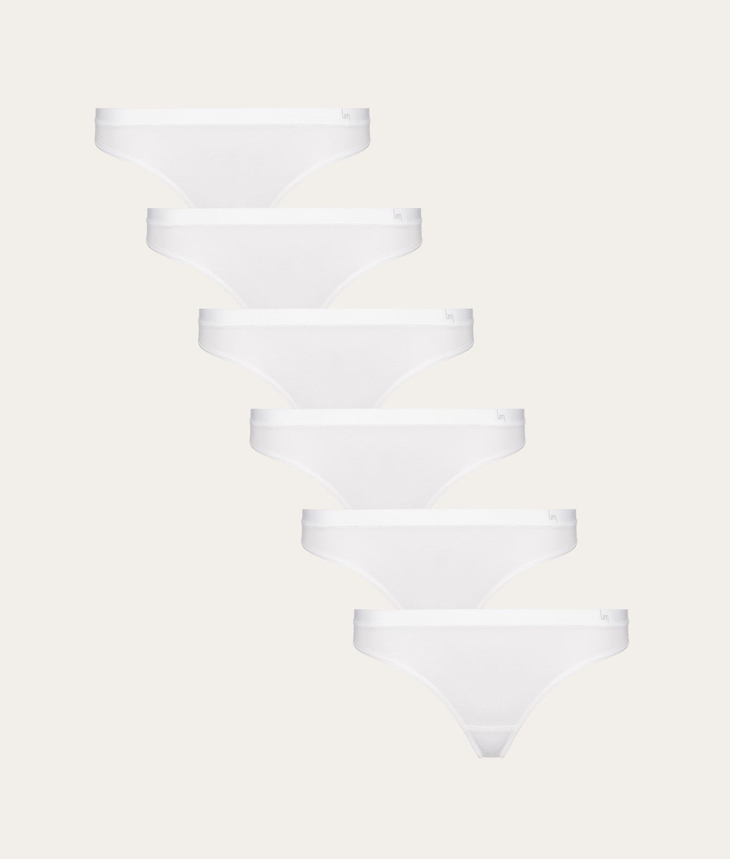 Witte String Chalk White (6 - pack) - Undiemeister