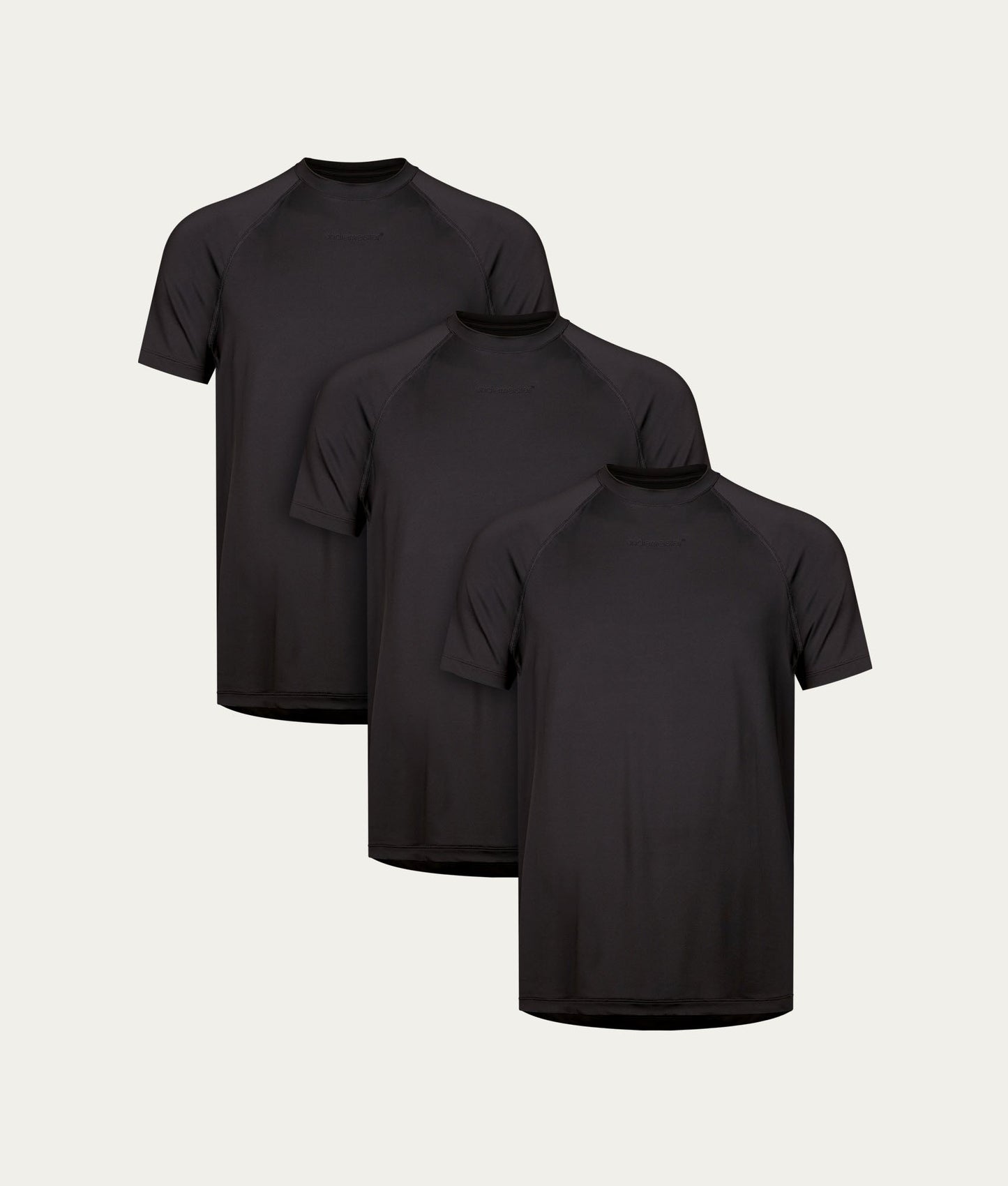 Zwart Sport T-shirt Volcano Ash (3 - pack) - Undiemeister