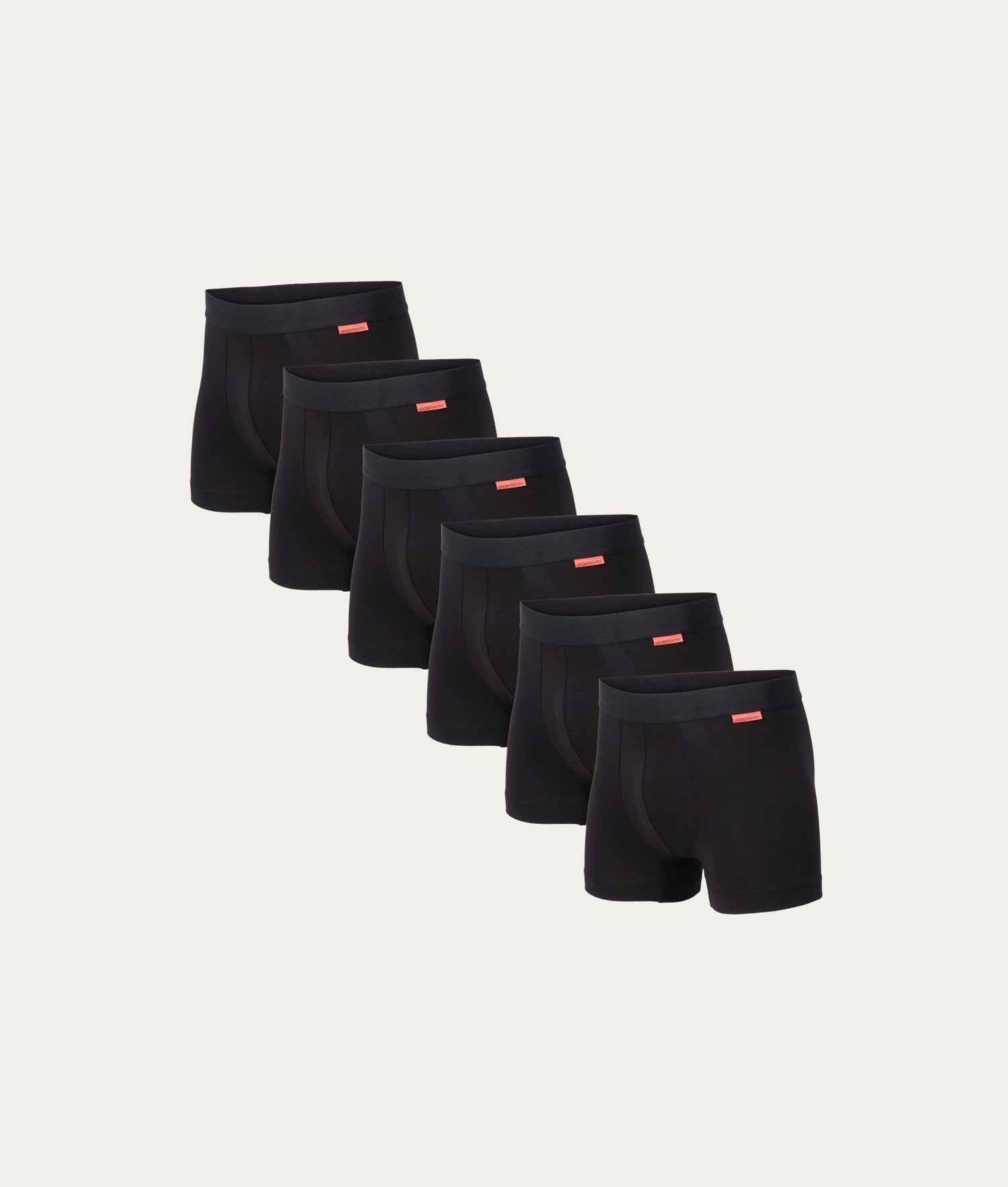 Zwarte Boxershort Volcano Ash (6 - pack) - Undiemeister