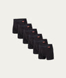 Confezione da 6 Boxer Neri Volcano Ash