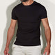 T-shirt Casual Col Rond Noir Volcano Ash