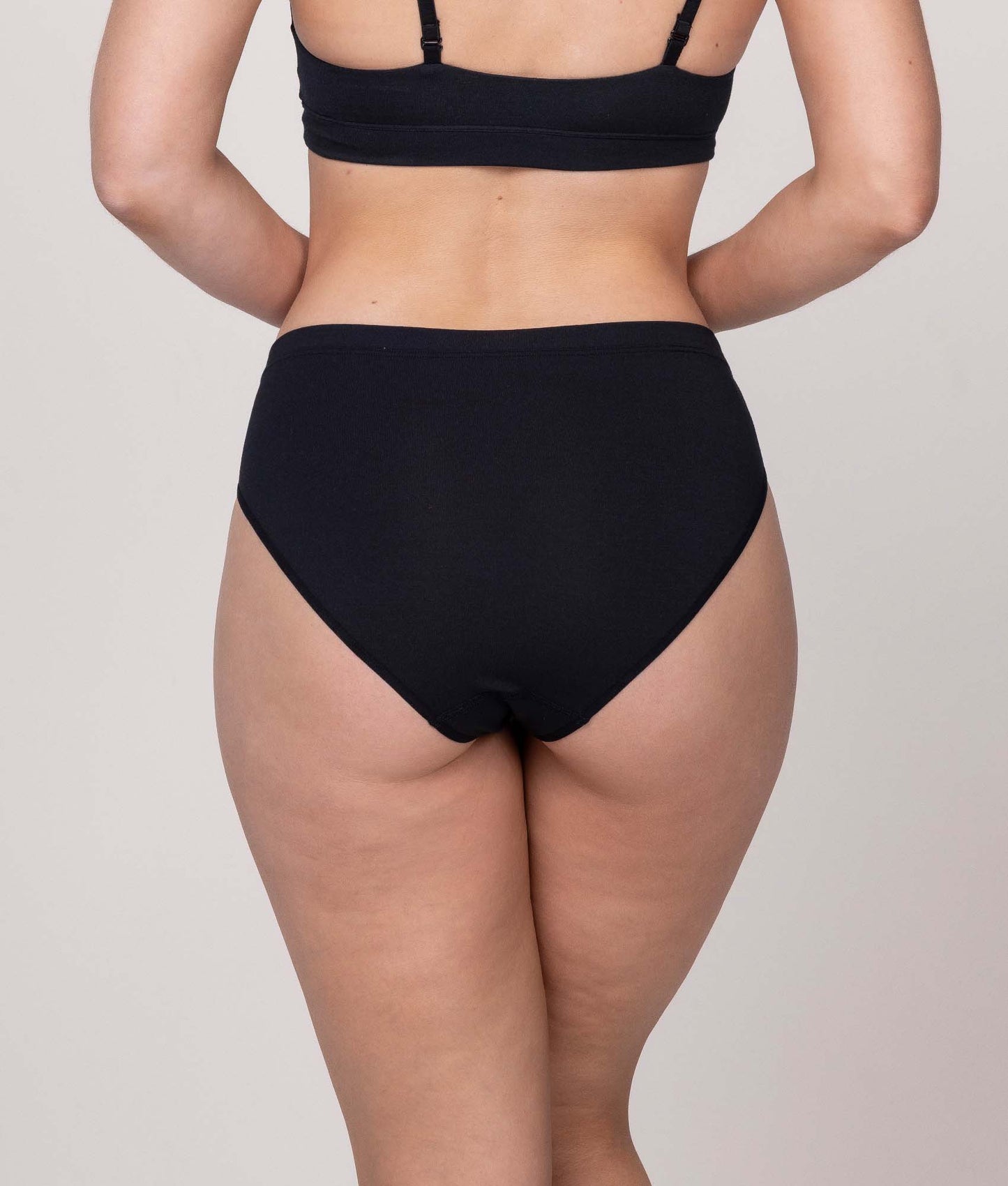 Zwarte Dames Slip Volcano Ash (3 - pack) - Undiemeister