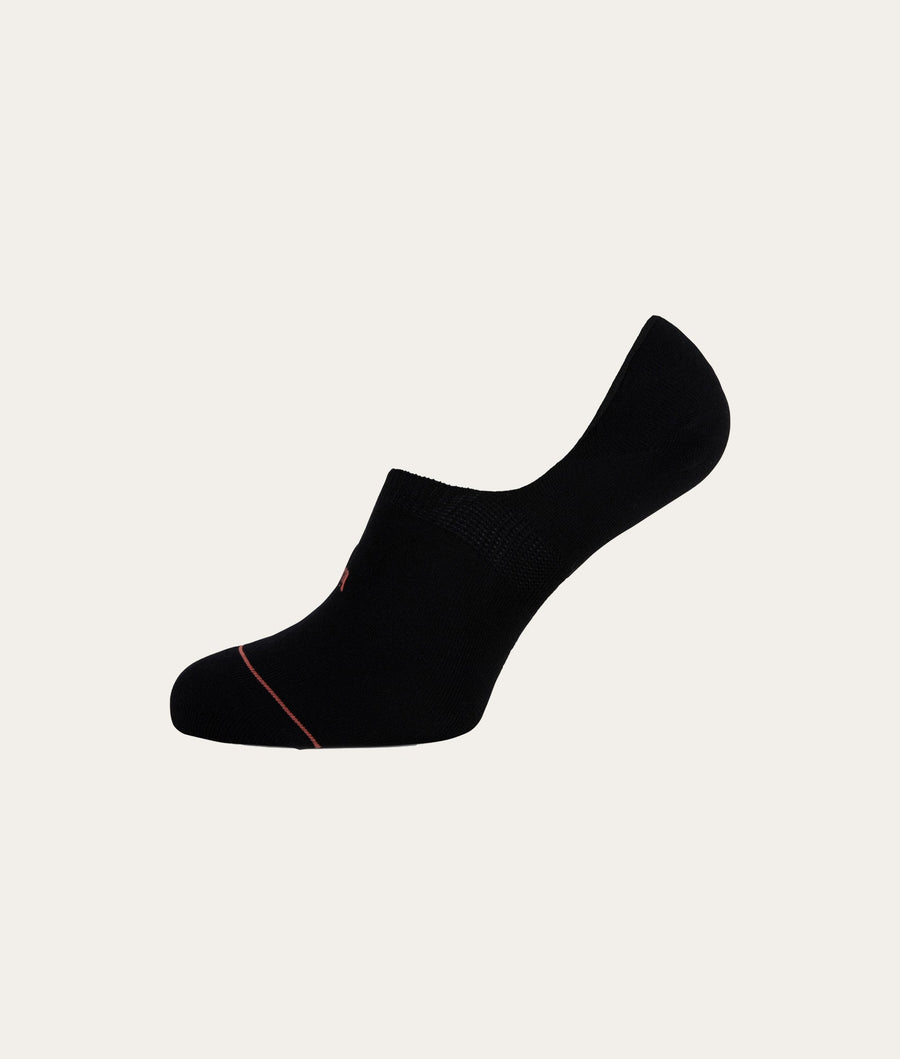 Zijkant zwarte heren footies