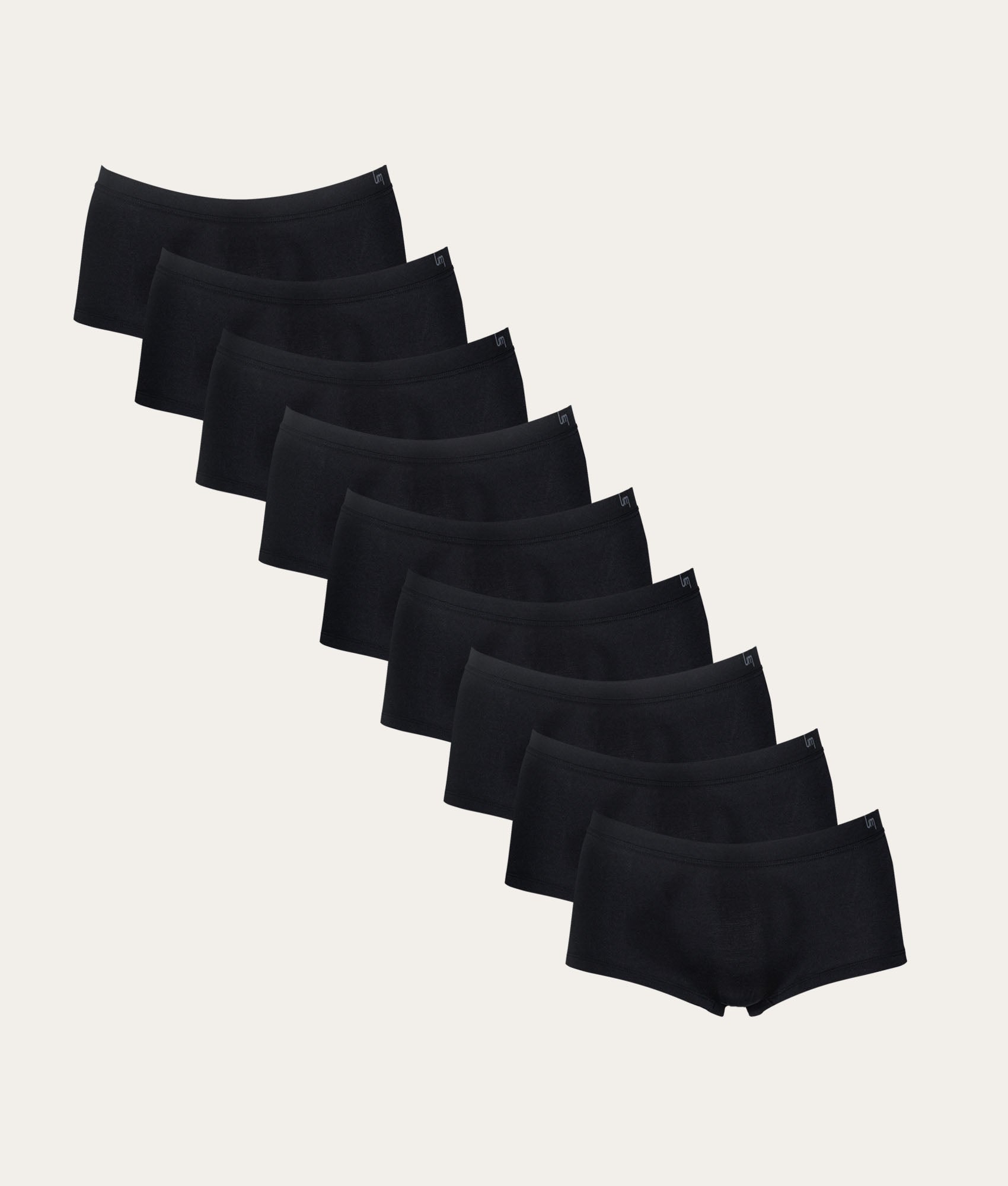 Undiemeister Dames - Zwarte Hipster 9-pack