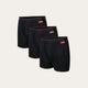 Schwarze Lockere Boxershort Volcano Ash 3er-Pack