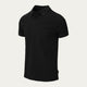 Schwarzes Slim Fit Poloshirt Volcano Ash