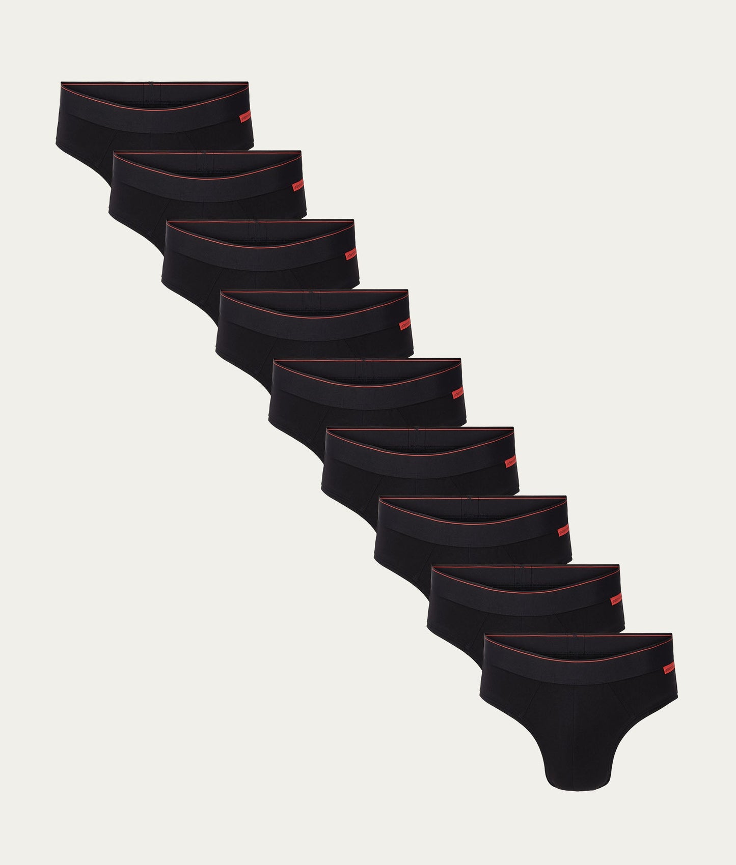 Undiemeister Zwarte Heren Slips 9-pack 
