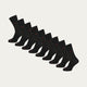 Schwarze Socken Volcano Ash (9er-Pack)