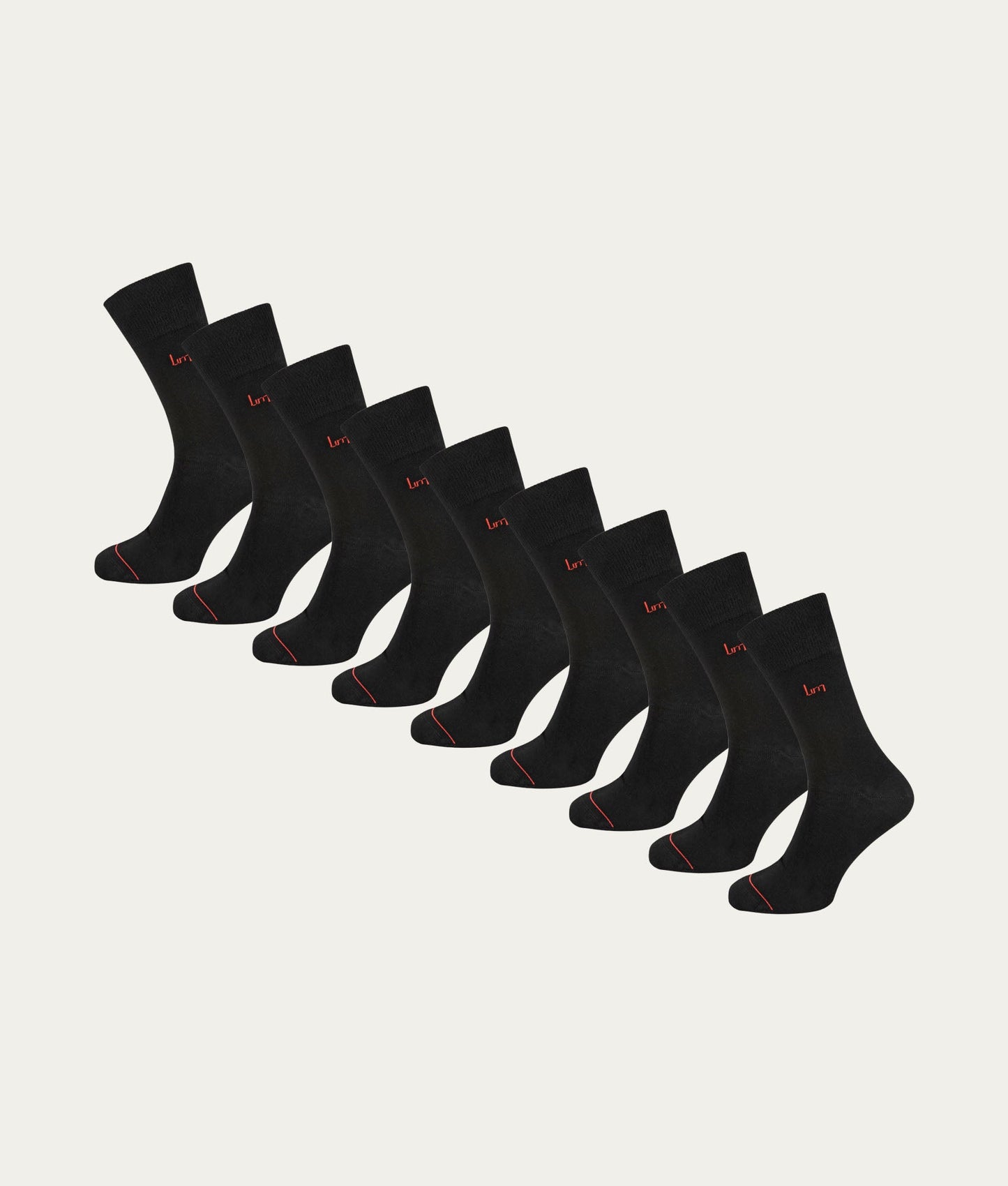 Zwarte Sokken Volcano Ash (9 - pack) - Undiemeister