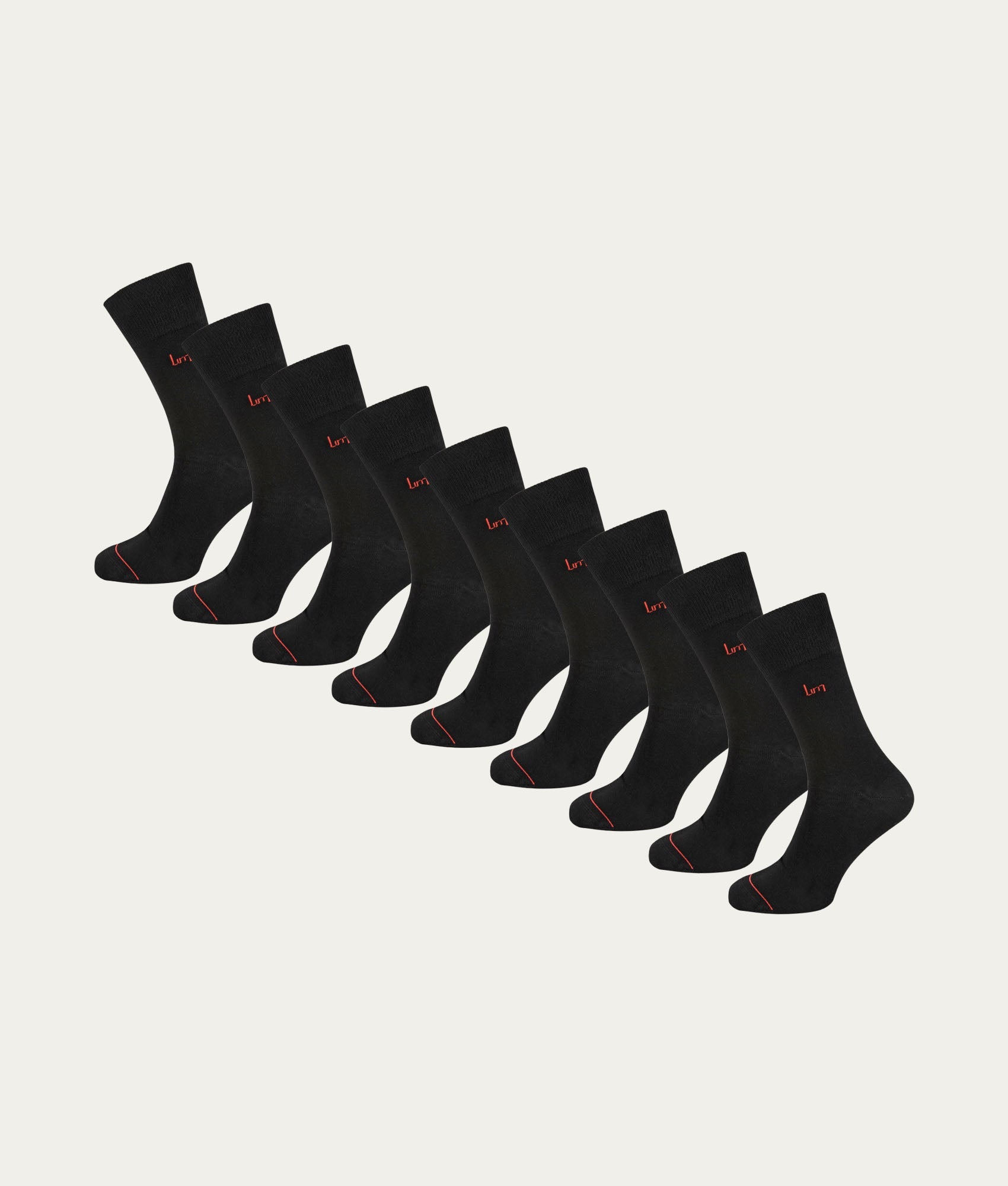 Zwarte Sokken Volcano Ash (9 - pack) - Undiemeister