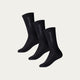 Schwarze Sportsocken Volcano Ash (3er-Pack)