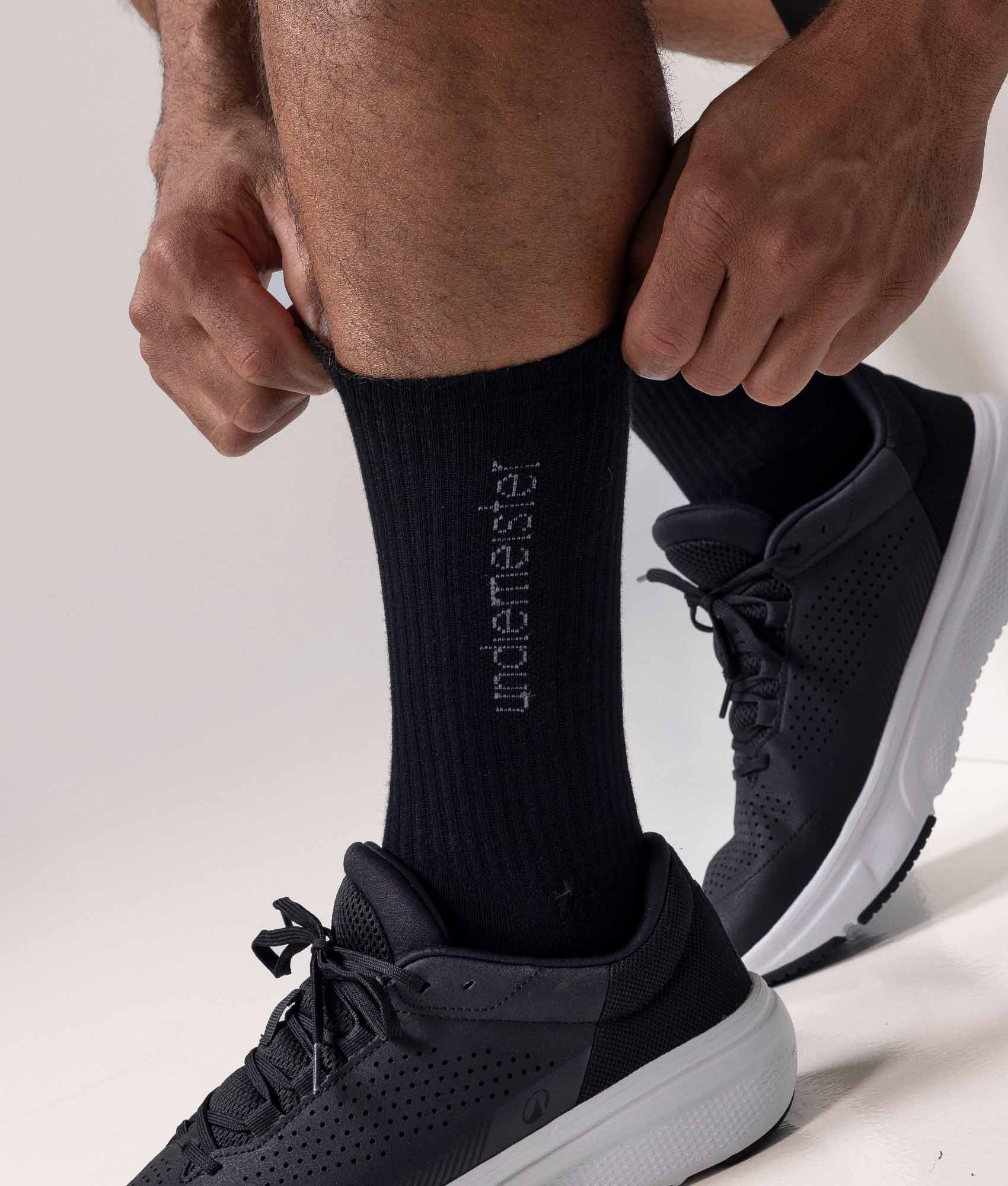 Zwarte Sportsokken Volcano Ash (9 - pack) - Undiemeister