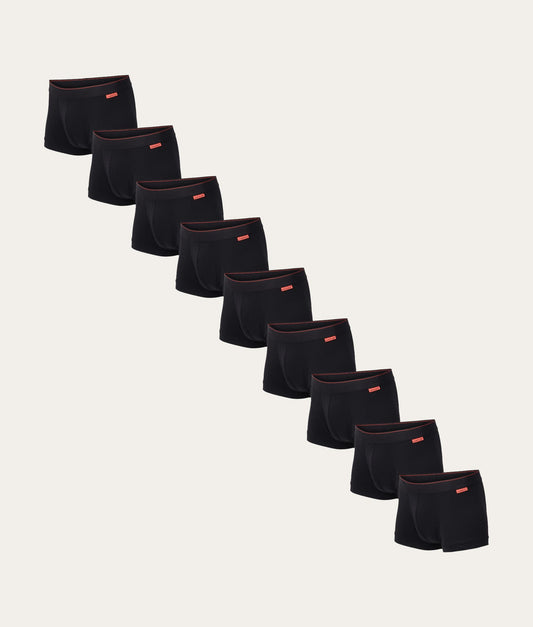 Undiemeister Zwarte Trunks 9-pack 