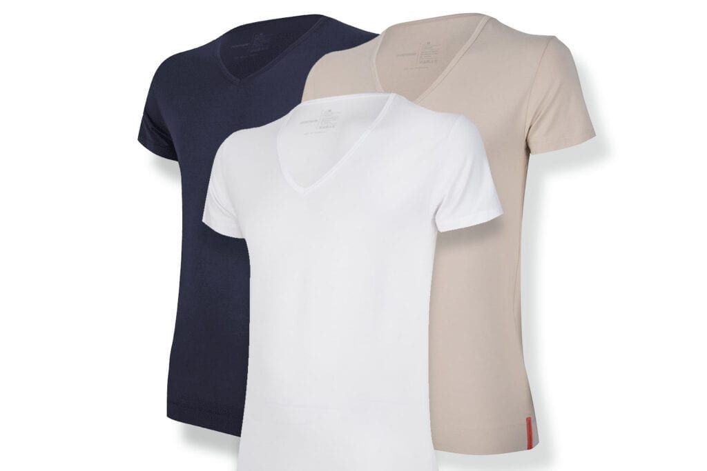 Undiemeister® erweitert seine Produktpalette: tiefe T-Shirts mit V-Ausschnitt und neue Farben