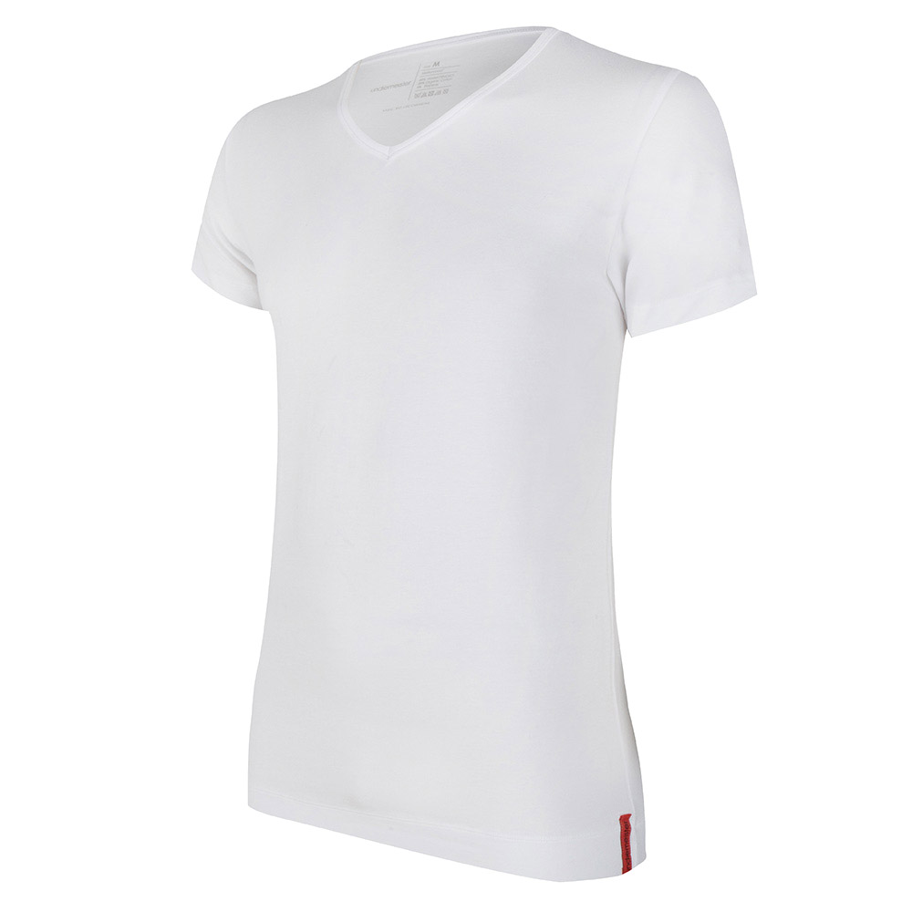 Facet Spruit converteerbaar Wit T-shirt V-hals Chalk White - Undiemeister®