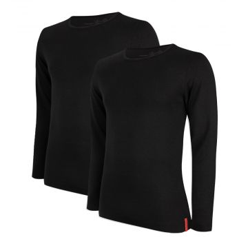 Undiemeister® Slim Fit Longsleeve Crew Neck 2-pack Volcano Ash