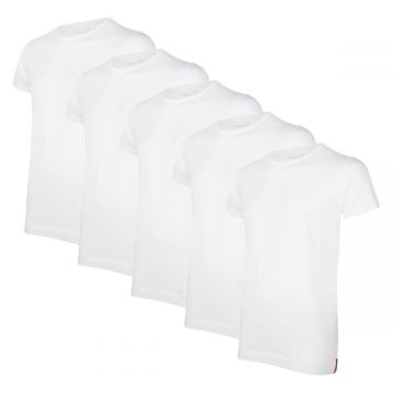 Undiemeister® Black Friday Slim Fit T-shirts 5-pack Chalk White